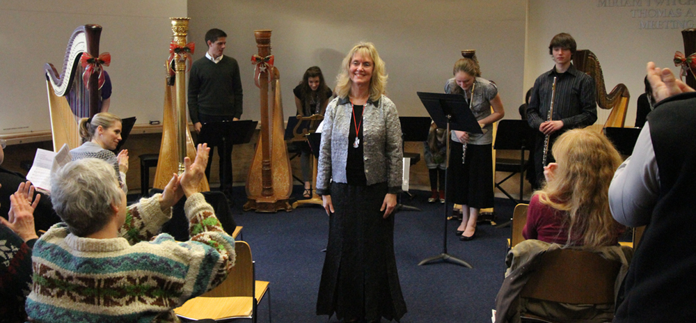 Harp teacher Susi Hussong ©2011Tony Koski